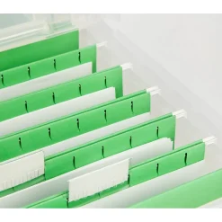 IRIS Letter Size File Box Storage, Clear (139921)