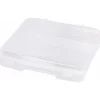 Iris Plastic File Box with Latching Lid, Letter Size, Clear, 6/Pack (150655)