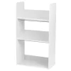IRIS 3-Tier Tilted Shelf Book Rack, White (596102)