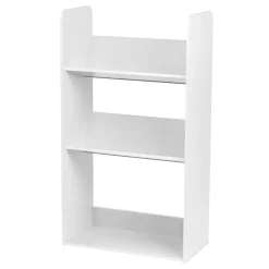 IRIS 3-Tier Tilted Shelf Book Rack, White (596102)