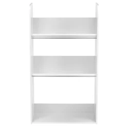 IRIS 3-Tier Tilted Shelf Book Rack, White (596102)