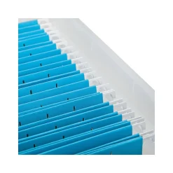 Iris WeatherPro Plastic File Box Latch Lid, Letter/Legal Size, Clear (110601)