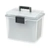 IRIS WeatherPro Portable File Box, Letter Size, Clear (110351)