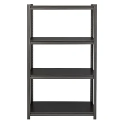 Iron Horse 3200 Concealed Rivet 4-Shelf Metal Stand Alone Shelving Unit, 36" W, Gray (20995)