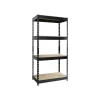 Iron Horse Rivet Series 4-Shelf Metal Unit, 30"W, Black (17125)