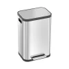iTouchless SoftStep ProX Stainless Steel Step Trash Can, 13.2-Gallon, Silver/Black (PD13RSY)