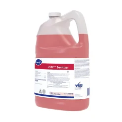 J-512 No-Rinse Disinfectant & Sanitizer, Unscented, 1 gal., 4/Carton (5756018)