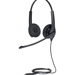 Jabra BIZ 1500 Duo QD GSA Stereo Wired Headset, Over-the-head, Black (GSA1519-0157)