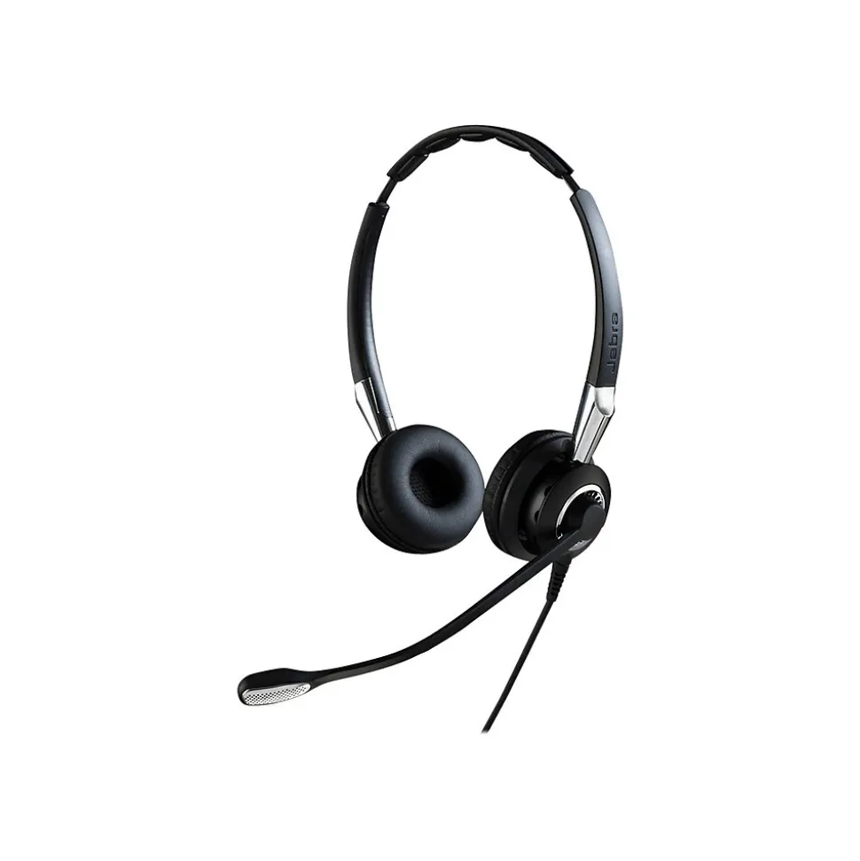 Jabra BIZ 2400 II QD Duo NC Stereo Headset, On Ear, Black (GSA2409-820-205)