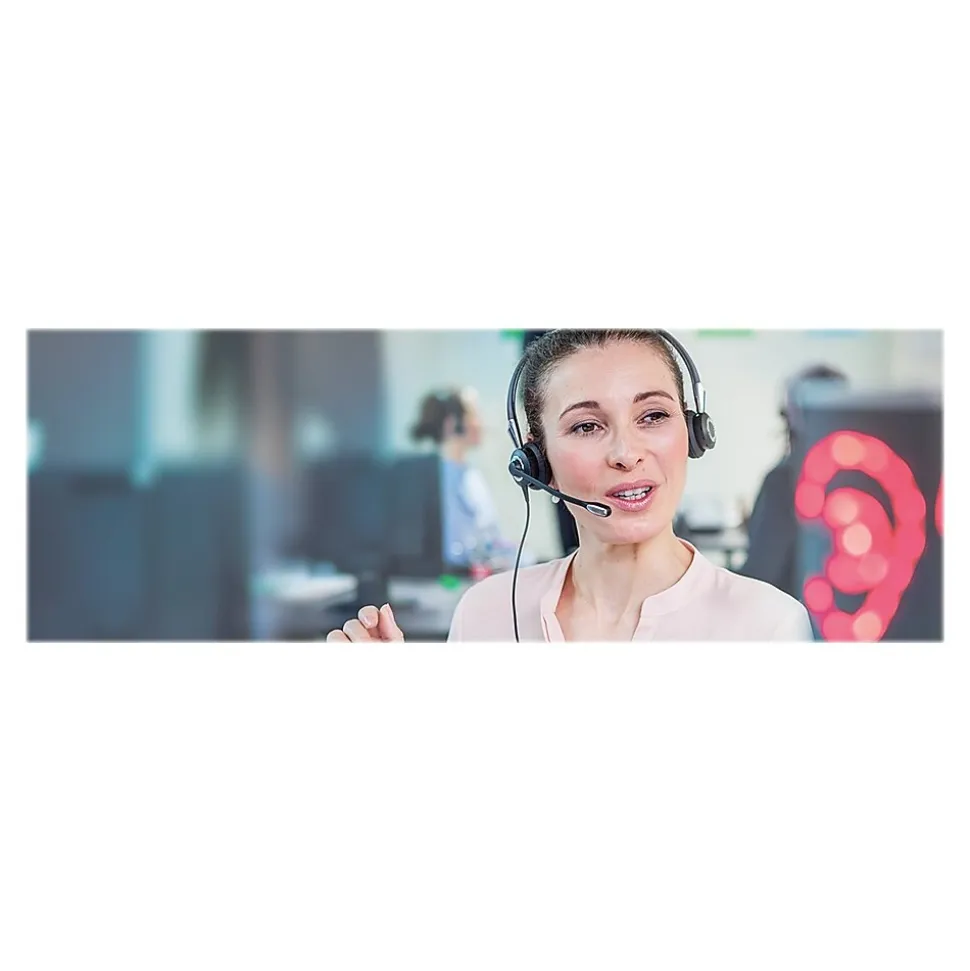 Jabra BIZ 2400 II QD Duo NC Stereo Headset, On Ear, Black (GSA2409-820-205)