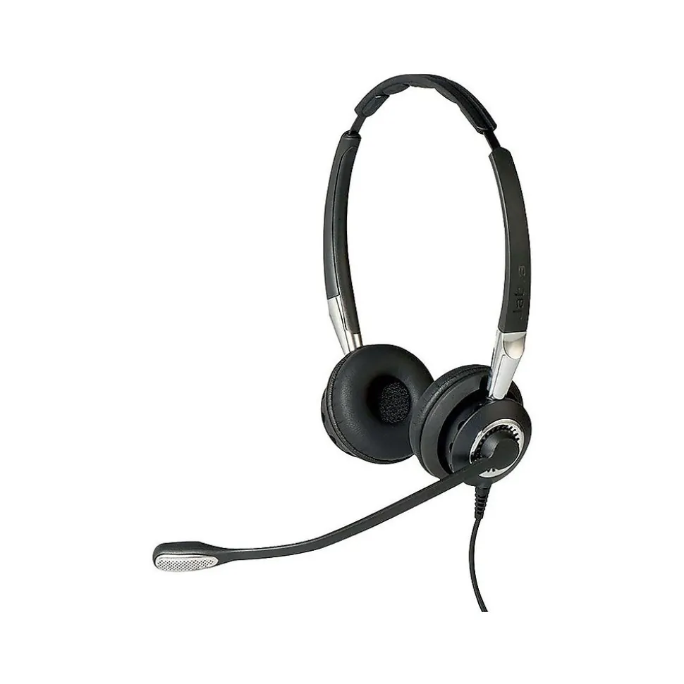 jabra Biz 2400 II QD Duo Noise-Canceling Phone Headset, Over-the-Head, Black (2409-820-205)