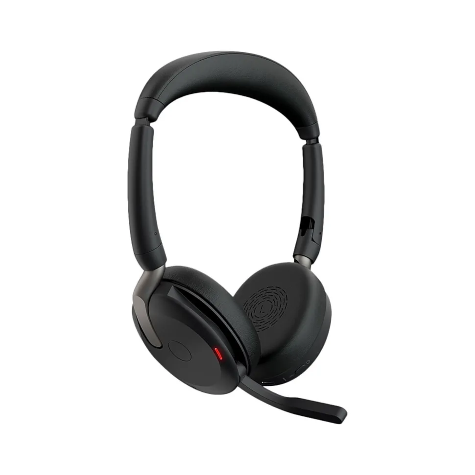 jabra Evolve2 65 Flex USB-A Bluetooth Stereo Phone & Computer Headset, Unified Communcations Certified (2669998998901)