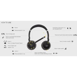 Jabra Evolve 75 SE Wireless Active Noise Canceling Bluetooth Stereo Headset (7599-842-109)
