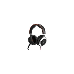 jabra Evolve 80 UC Wireless Noise Canceling Stereo Computer On Ear Headset, USB-A, 3.5mm, UC Certified (7899-829-209)