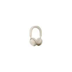jabra Evolve2 75 Wireless Noise Canceling Bluetooth Stereo Mobile On Ear Headset, USB-A, Beige (27599-989-998)