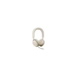 jabra Evolve2 75 Wireless Noise Canceling Bluetooth Stereo Mobile On Ear Headset, USB-A, Beige (27599-989-998)