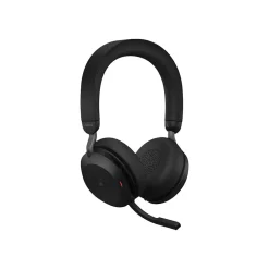 jabra Evolve2 75 Wireless Noise Canceling Bluetooth Stereo Mobile On Ear Headset, USB-A, Black (27599-989-989)