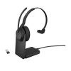 jabra Evolve2 55 Wireless Noise Canceling Bluetooth Phone & Computer Mono Headset, USB-A, MS Certified, Black (25599-899-989-01)