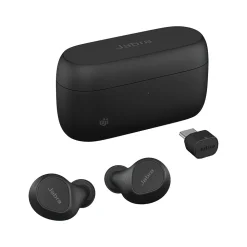 jabra Evolve2 Wireless Active Noise Canceling Earbuds, Bluetooth, Black (20797-989-899)