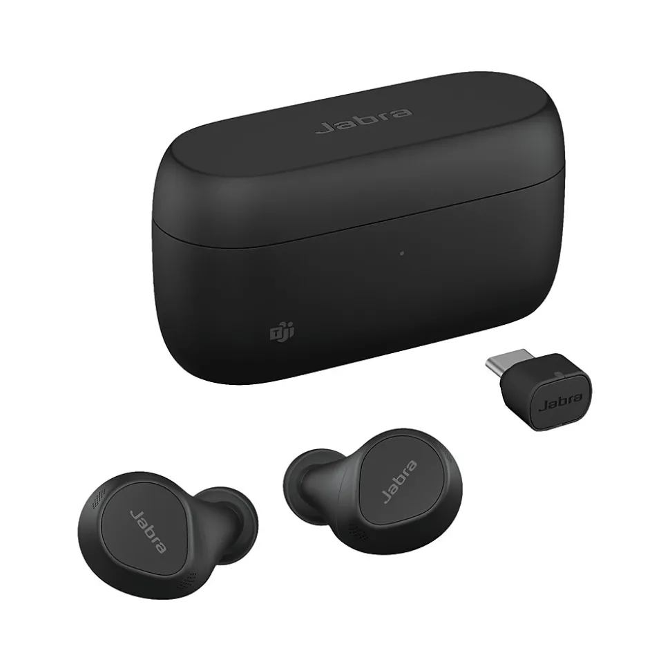 jabra Evolve2 Wireless Active Noise Canceling Earbuds, Bluetooth, Black (20797-989-899)