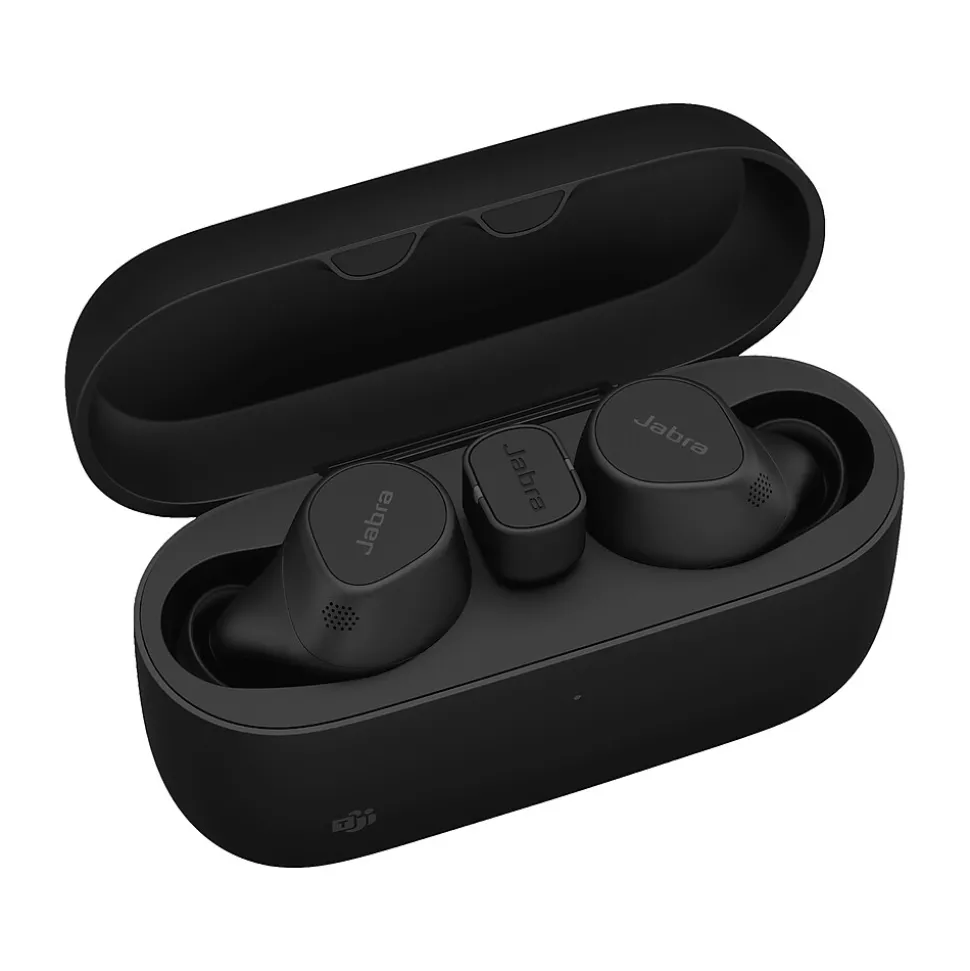jabra Evolve2 Wireless Active Noise Canceling Earbuds, Bluetooth, Black (20797-989-899)