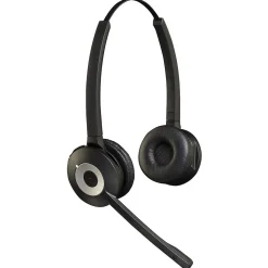 Jabra PRO 920 Duo Wireless Stereo Headset, Over-the-Head, Black (920-69-508-105)