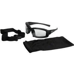 Jackson Safety Calico Safety Eyewear V50, Clear Anti-Fog Lens with Interchangeable Temples and Head Strap, 1 Pair