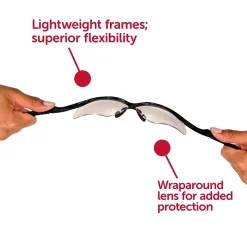 Jackson Safety Nemesis Polycarbonate Safety Glasses, Clear Lens (25676)