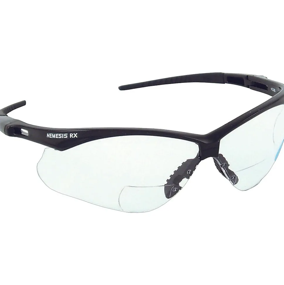 Jackson Safety® V60 Nemesis™ RX Safety Eyewear, Black, Clear 3.0, 1 Each