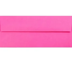 JAM Paper #10 Business Envelopes, 4 1/8" x 9 1/2", Ultra Fuchsia Pink, 100/Pack (15847d)