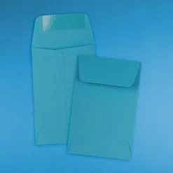 JAM Paper #1 Coin Business Colored Envelopes, 2.25 x 3.5, Blue Recycled, 25/Pack (352727818)