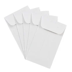 JAM Paper #3 Coin Business Envelopes, 2.5 x 4.25, White, Bulk 250/Box (1623183H)