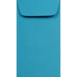 JAM Paper #6 Coin Business Colored Envelopes, 3.375 x 6, Blue Recycled, 25/Pack (356730559)