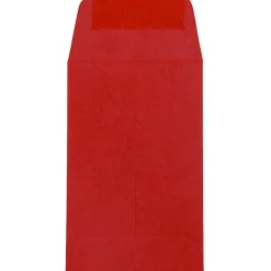 JAM Paper® #1 Coin Business Colored Envelopes, 2.25 x 3.5, Red Recycled, 100/Pack (356730632F)