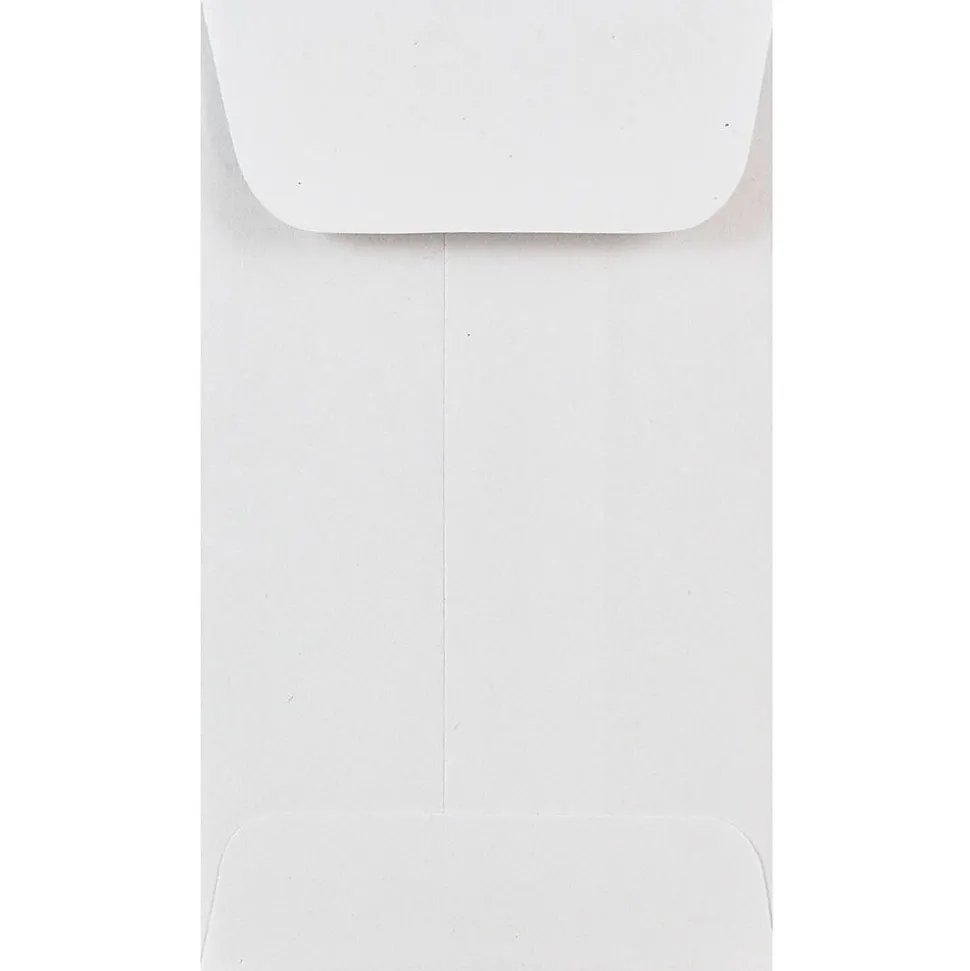 JAM Paper #3 Coin Business Envelopes, 2.5 x 4.25, White, 25/Pack (1623183)