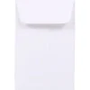 JAM Paper #1 Coin Envelope, 2 1/4" x 3 1/2", White, 100/Pack (122326658)
