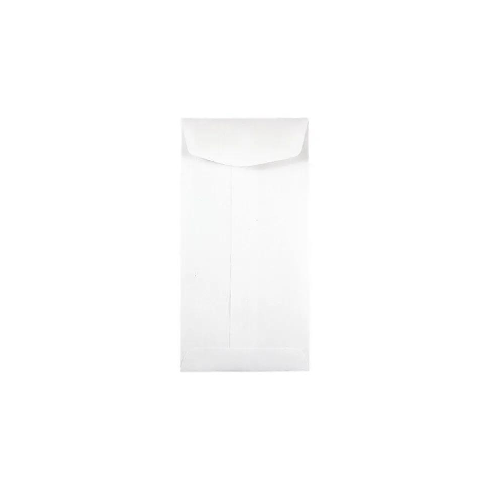 JAM Paper #7 Coin Envelopes, 3 1/2" x 6 1/2", White, 100/Pack (95083D)