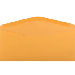 JAM Paper #11 Kraft Business Commercial Envelope, 4 1/2" x 10 3/8", Manila Brown Kraft, 50/Pack (1633180I)