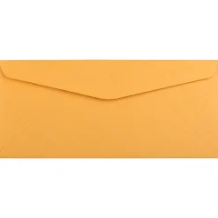 JAM Paper #10 Kraft Business Envelope, 4 1/8" x 9 1/2", Brown Kraft, 50/Pack (3984I)