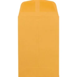 JAM Paper #4 Kraft Coin Envelope, 3" x 4 1/2", Brown Kraft, 100/Pack (356731206B)