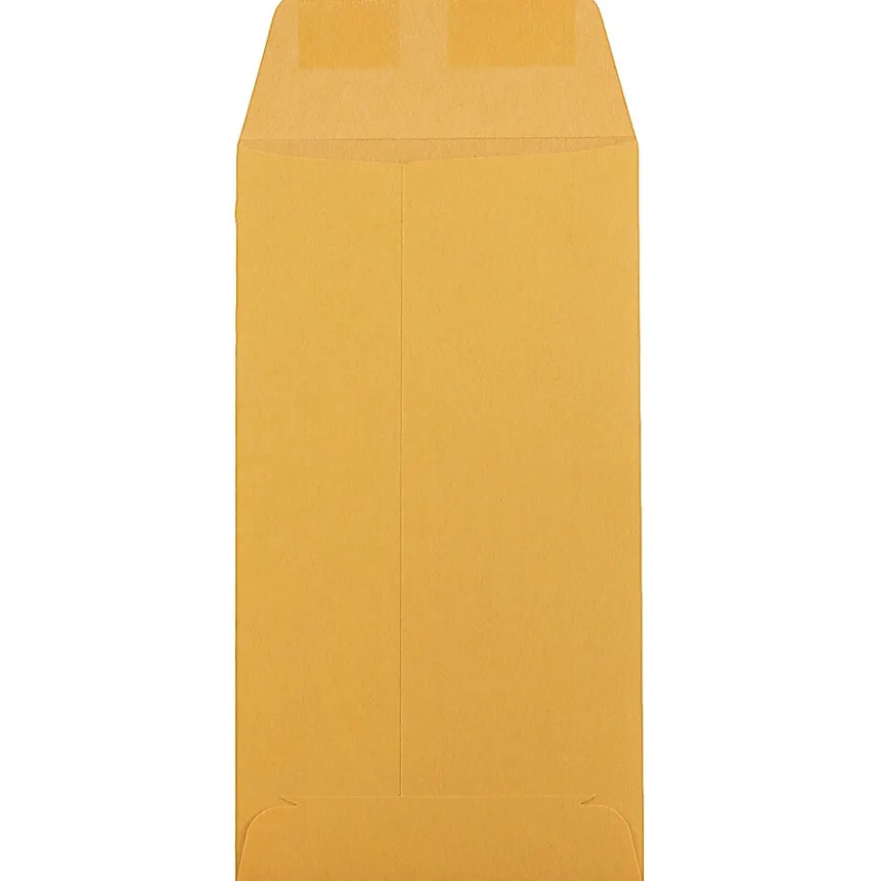 JAM PAPER #5.5 Kraft Coin Recycled Business Envelopes, 3 1/8 x 5 1/2, Brown Kraft Recycled, 100/Pack (40931170B)