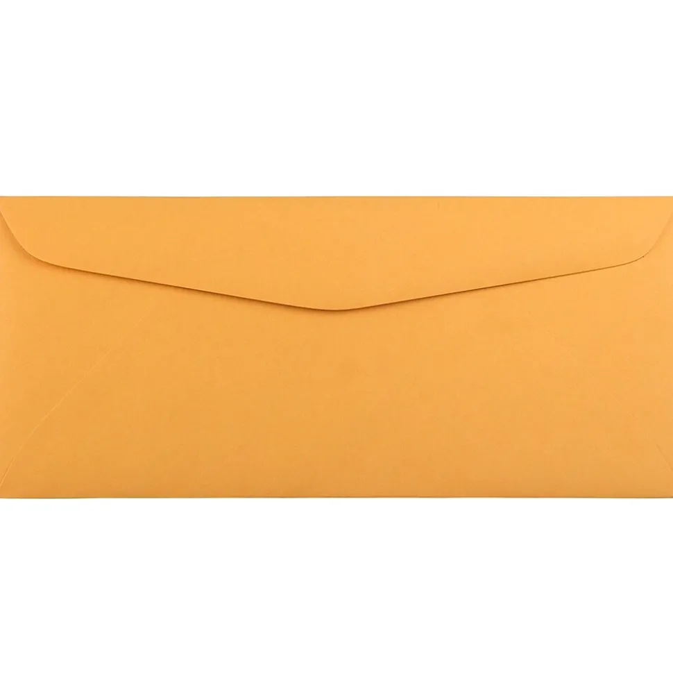 JAM PAPER #12 Kraft Manila Envelopes, 4 3/4 x 11, Brown Kraft Manila, 100/Pack (27930258)