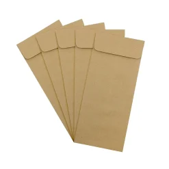 JAM Paper #14 Kraft Policy Business Envelopes, 5 x 11.5, Brown Kraft Paper Bag, 25/Pack (36317569)