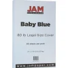 JAM Paper 80 lb. Cardstock Paper, 8.5" x 14", Baby Blue, 50 Sheets/Pack (76329467)
