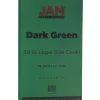 JAM Paper 80 lb. Cardstock Paper, 8.5" x 14", Dark Green, 50 Sheets/Pack (64429556)