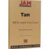 JAM Paper 80 lb. Cardstock Paper, 8.5" x 14", Light Brown Tan, 50 Sheets/Pack (16729546)