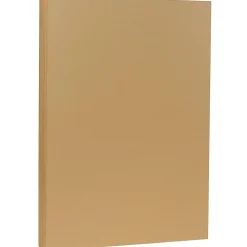 JAM Paper 80 lb. Cardstock Paper, 8.5" x 14", Light Brown Tan, 50 Sheets/Pack (16729546)
