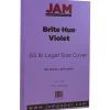 JAM Paper 65 lb. Cardstock Paper, 8.5" x 14", Violet Purple, 50 Sheets/Pack (16730933)
