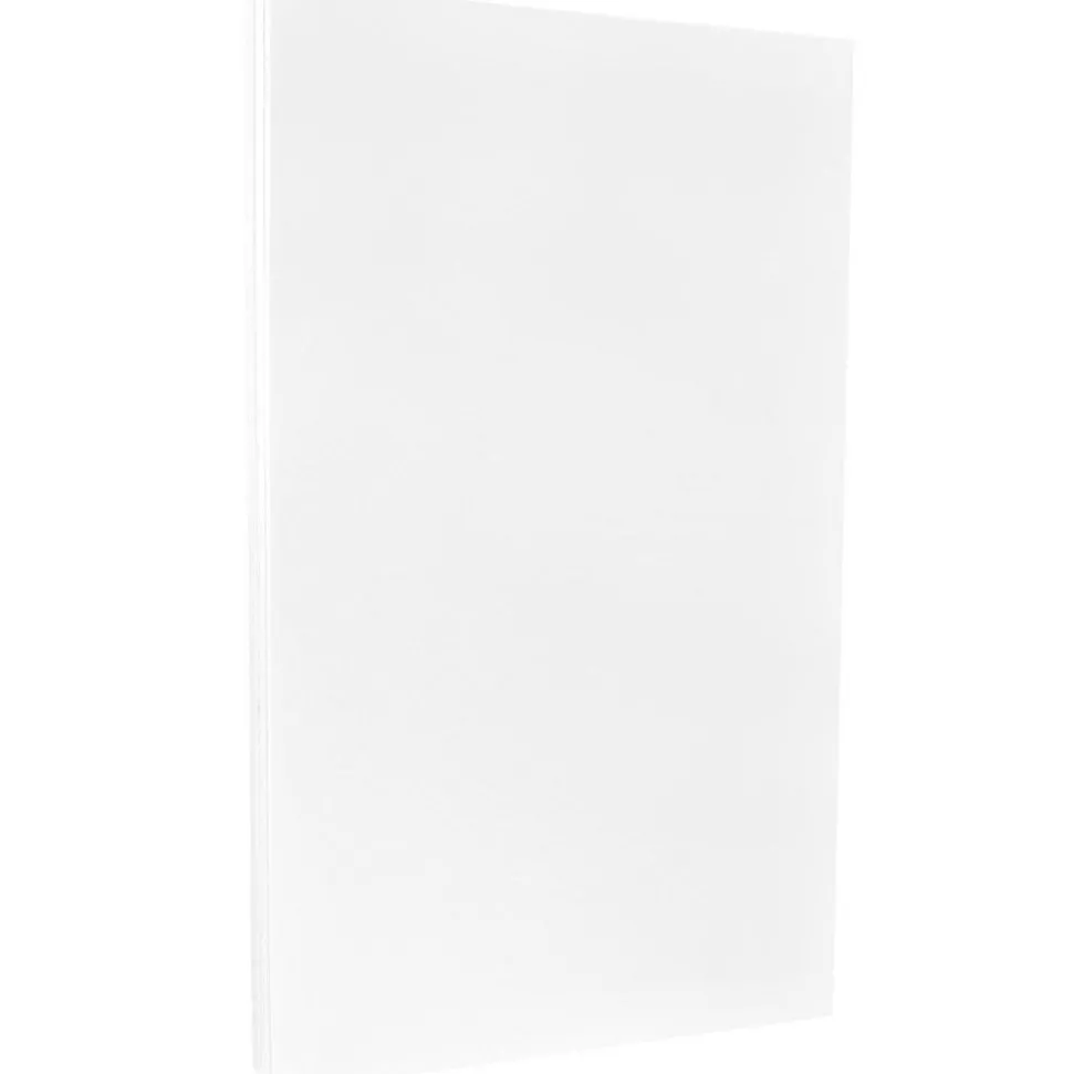 JAM Paper 80 lb. Cardstock Paper, 8.5" x 14", Glossy White, 50 Sheets/Pack (236931271)