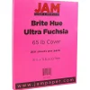 JAM Paper 65 lb. Cardstock Paper, 8.5" x 11", Ultra Fuchsia Pink, 250 Sheets/Ream (184851B)